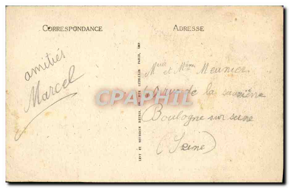 CPA Caen Abbaye aux Dames  — Verso