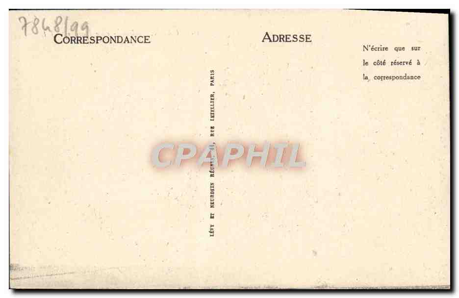 CPA Caen Abbaye aux Dames  — Verso