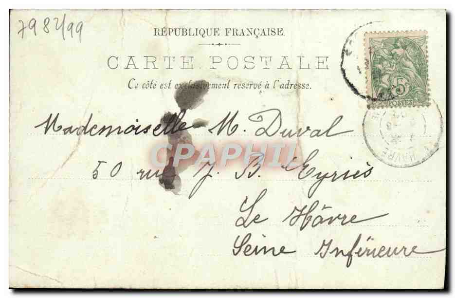 CAEN — L'Abbaye aux Dames — J. Lefèvre, n°16 — Verso