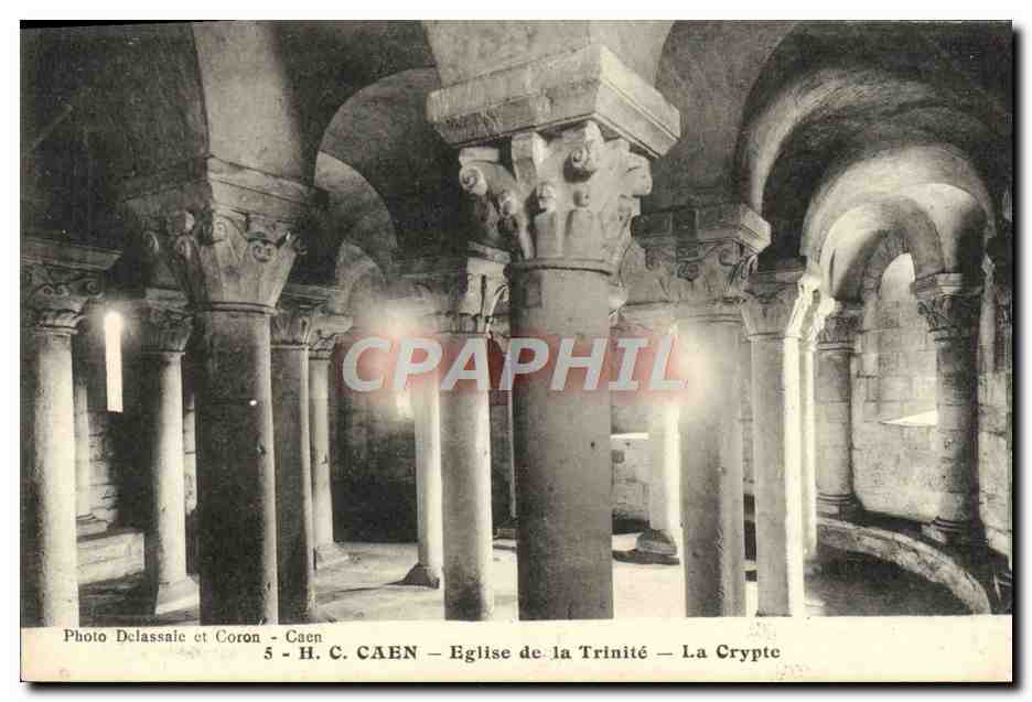 Église de la Trinité — La Crypte — H. C. CAEN — Photo Delassale et Coron