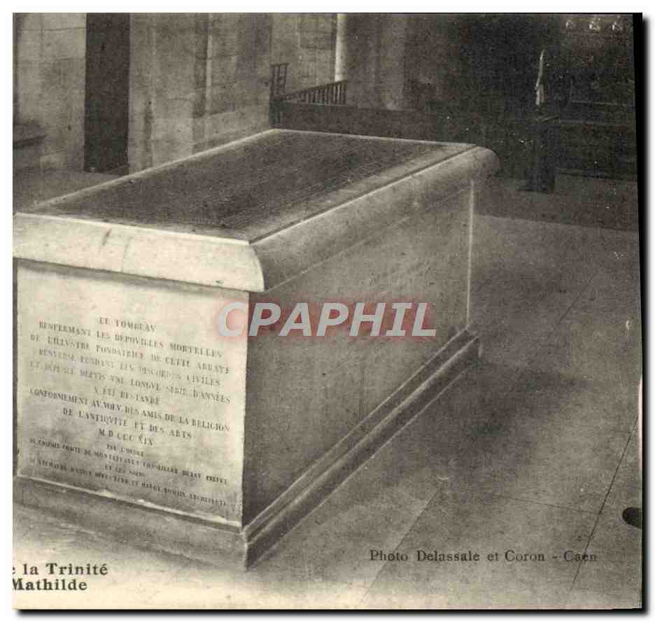 CPA Caen Eglise de la Trinite Le tombeau de Reine Mathilde 