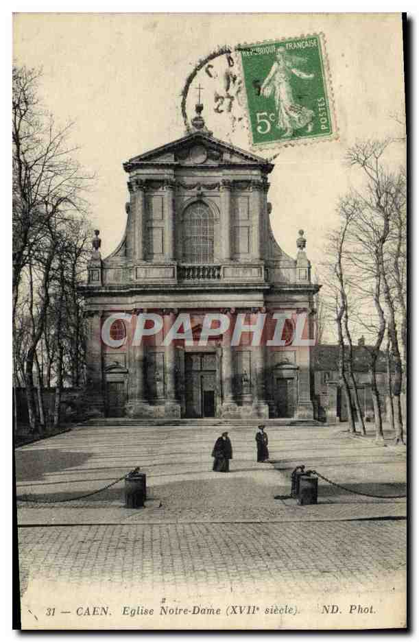 CPA Caen L'Eglise Notre Dame 