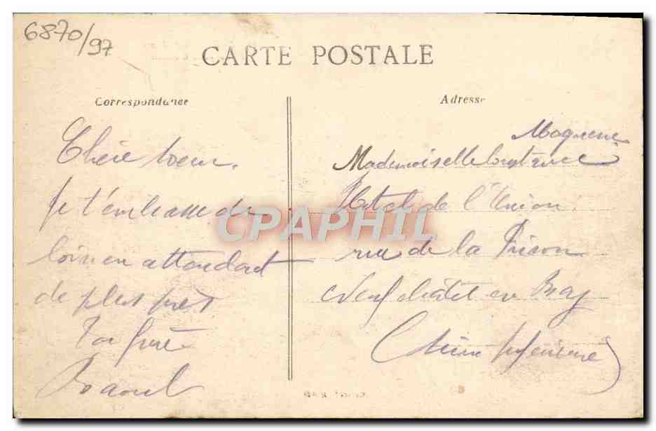 CPA Caen Notre Dame Eglise de la Gloriette  — Verso
