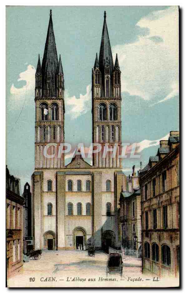 CPA Caen L'Abbaye aux Hommes Facade 
