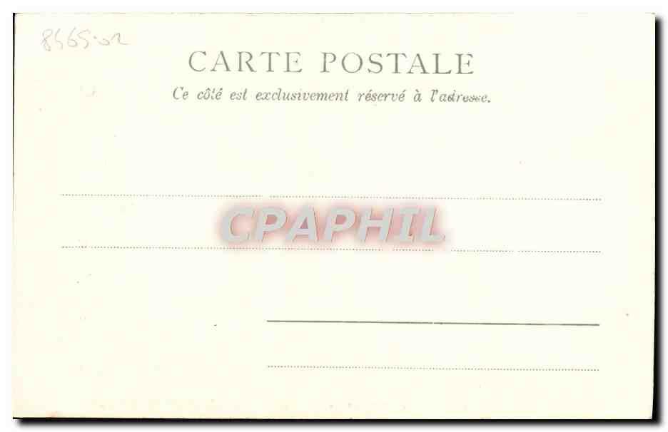 CPA L'Abbaye aux Hommes Caen  — Verso