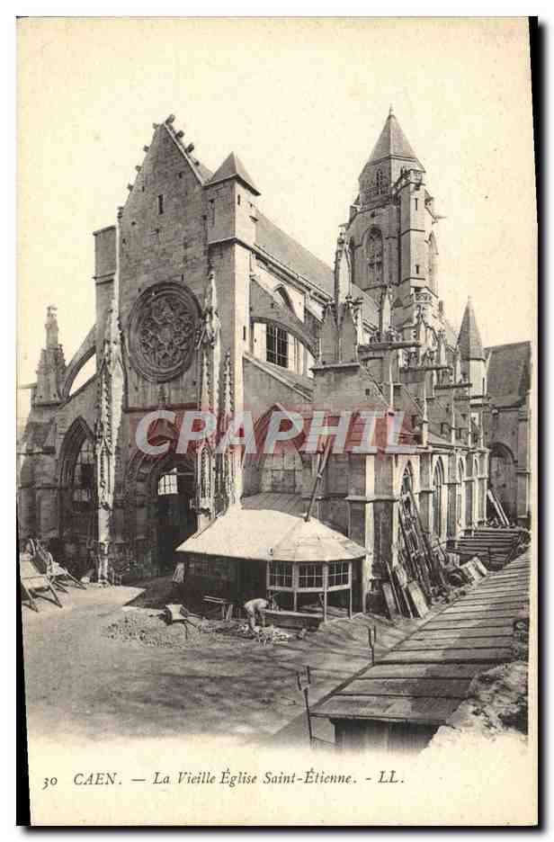 CPA Caen La Vieille Eglise Saint Etienne 
