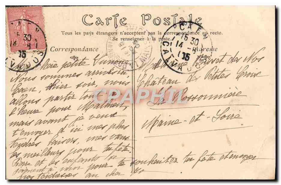 CPA Caen Eglise Saint Etienne Abbaye aux Hommes  — Rückseite