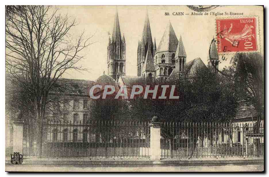 Caen — Apsis der Kirche Saint-Étienne — Verlag H. P. R. Nr. 80