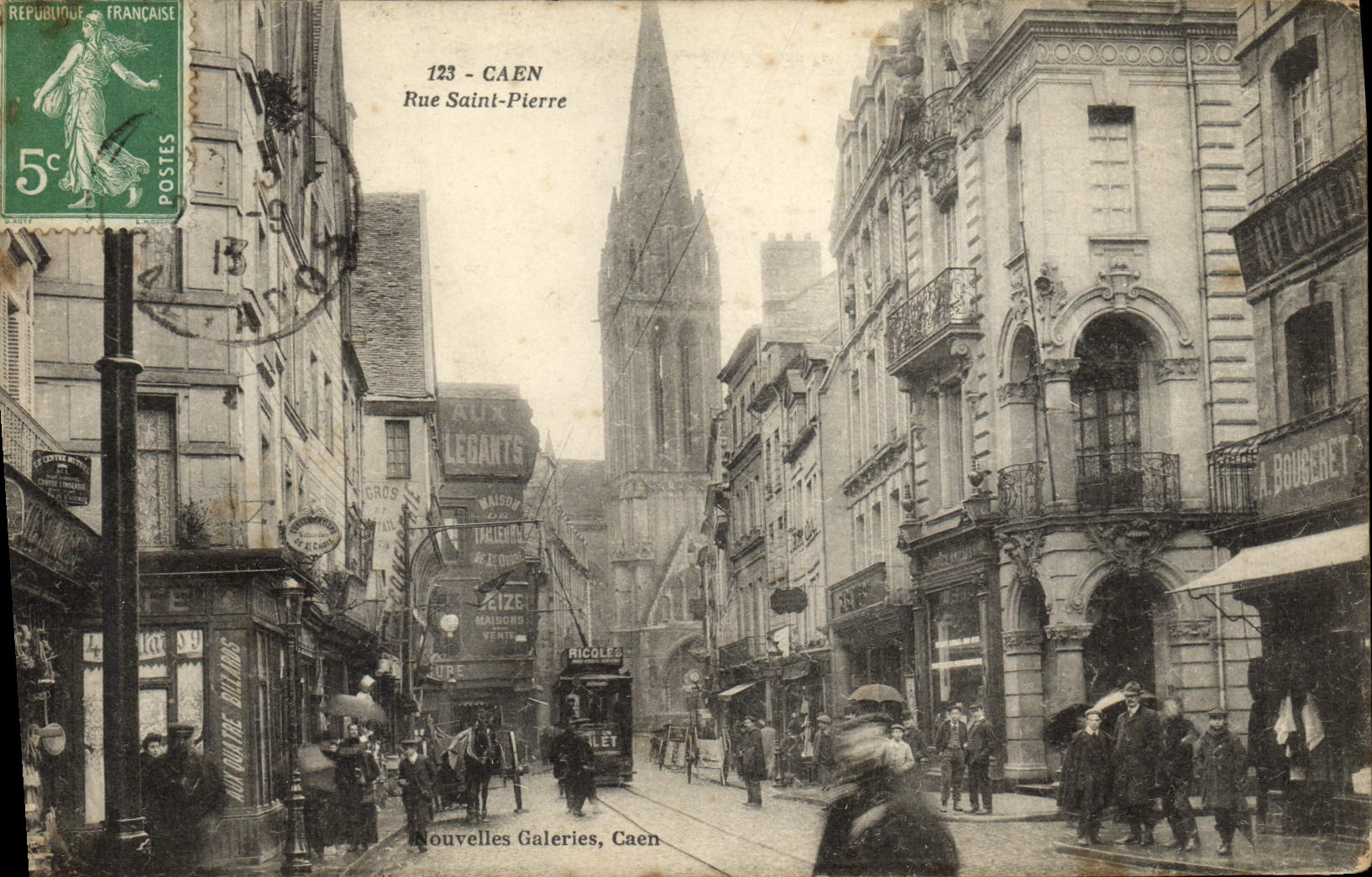 CPA Caen Rue Saint Pierre 