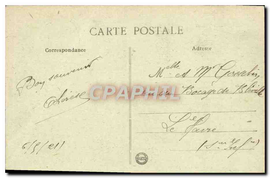 Caen - Le Théâtre — Collection J. A., phot. — Verso