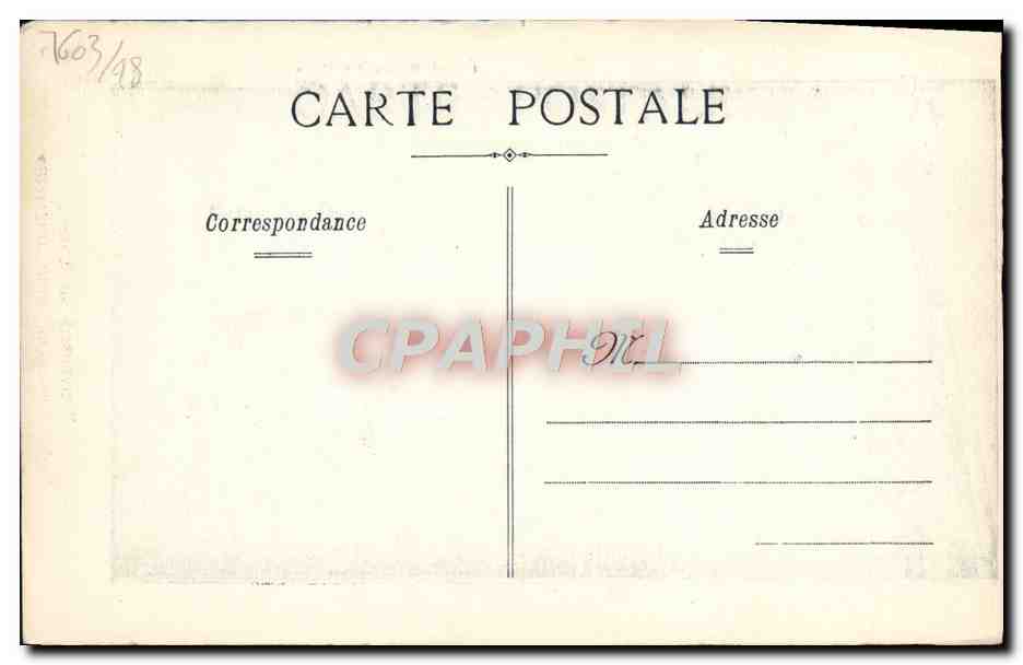 CPA Universite de Caen Porte d'Honneur cour interieure  — Verso