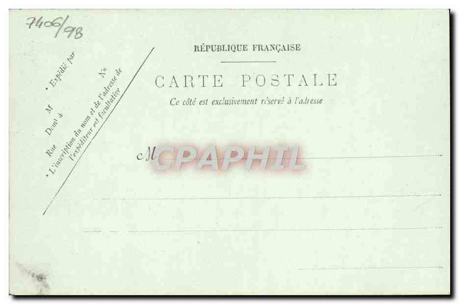 CPA Caen Panorama  — Verso