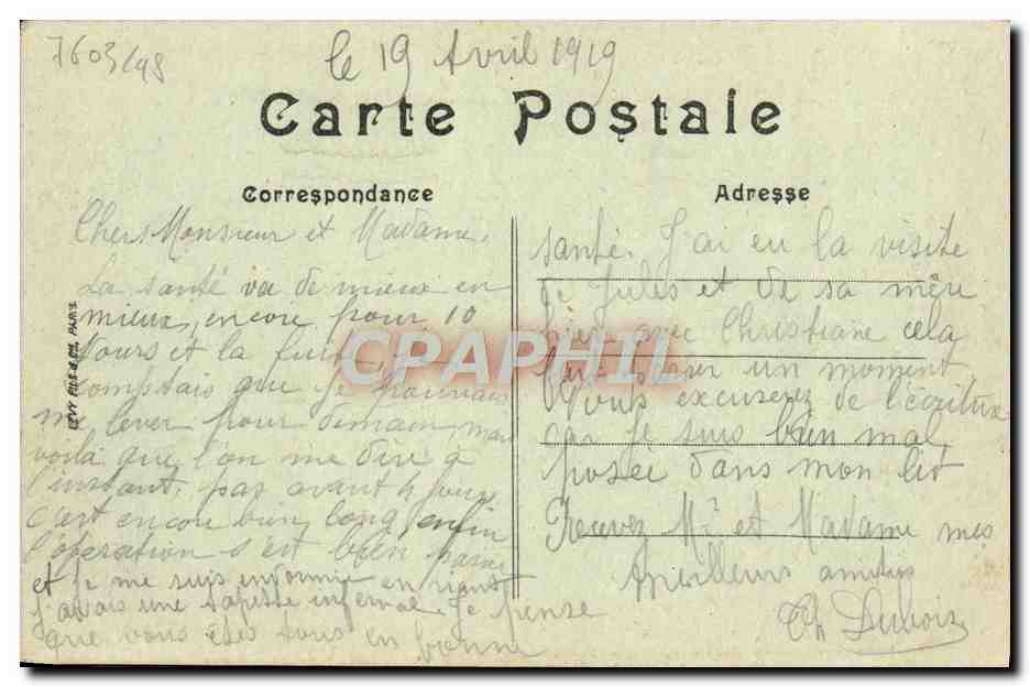 CPA Caen Panorama pris de Saint Pierre  — Verso