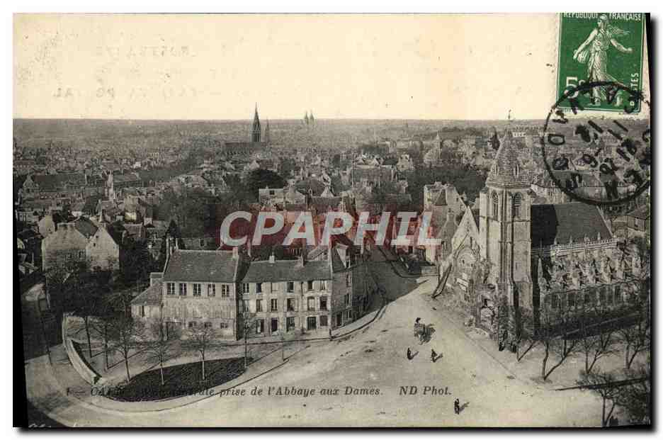 CPA Caen Vue generale prise de l'Abbaye aux Dames 