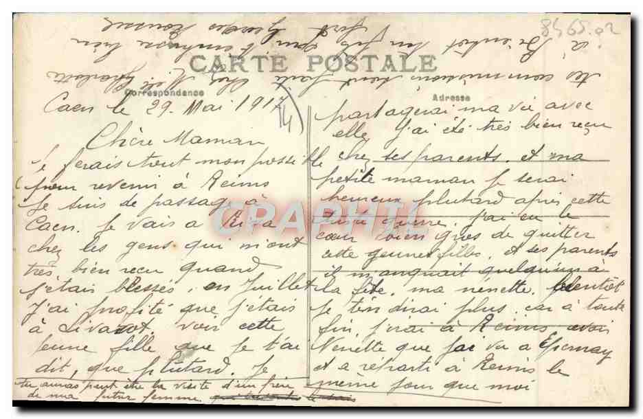 CAEN-Aviation - Sur la Place Saint-Sauveur — 1910 — Éditeur : Collection A. B., Caen — Reverso