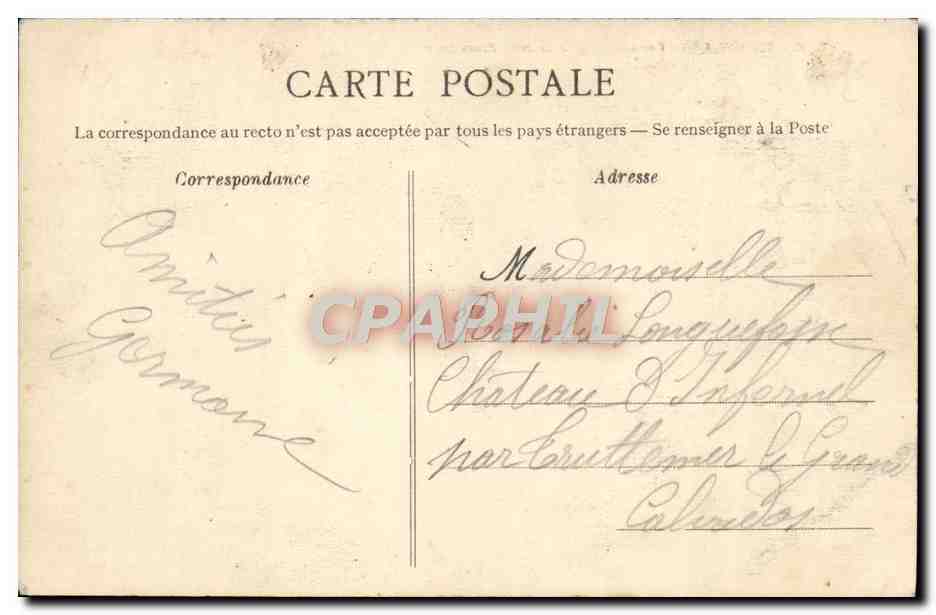 CPA Trouville Vue Generale de la Jetee Promenade — Verso