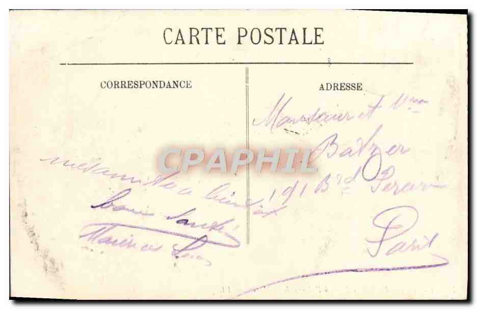 CPA Trouville Les Jetees a l'Heure de la Maree  — Verso