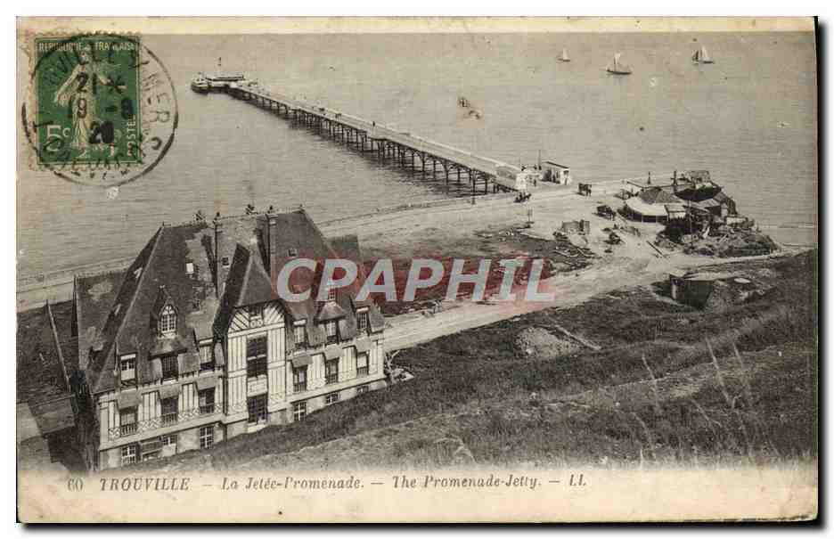 CPA Trouville La Jetee Promenade 