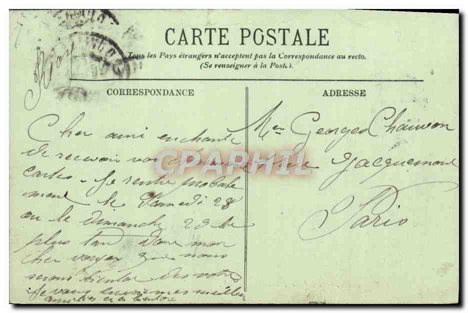 CPA Trouville La Jetee Promenade — Rückseite
