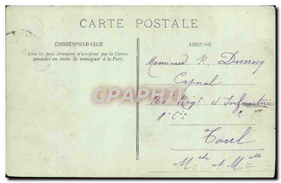 CPA Trouville Les Jetees Bateau  — Rückseite
