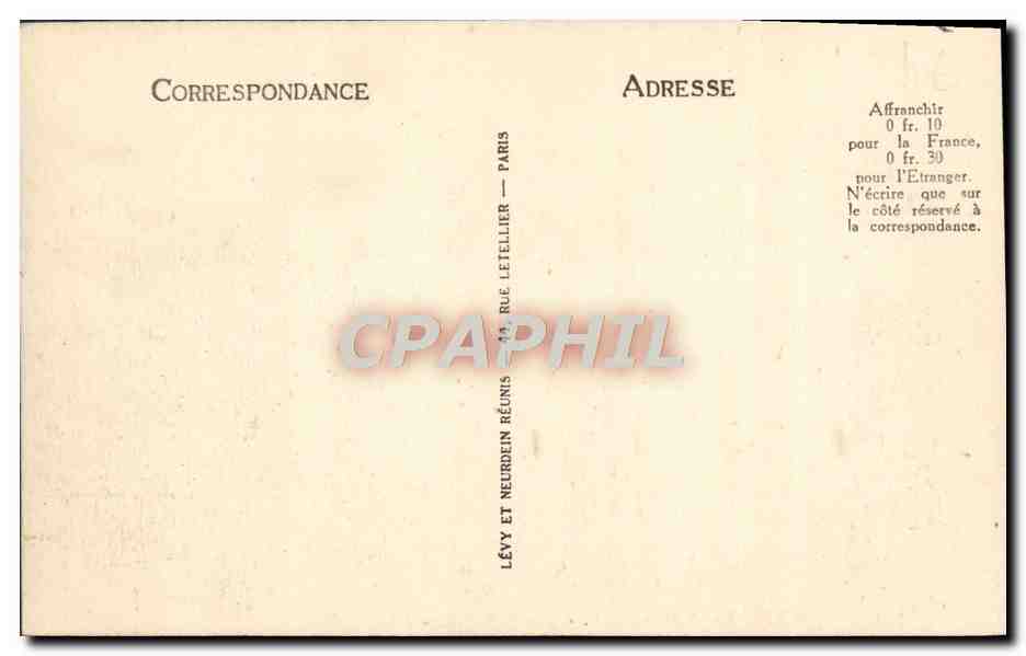 CPA Trouville Deauville Vue Generale Eglise  — Rückseite