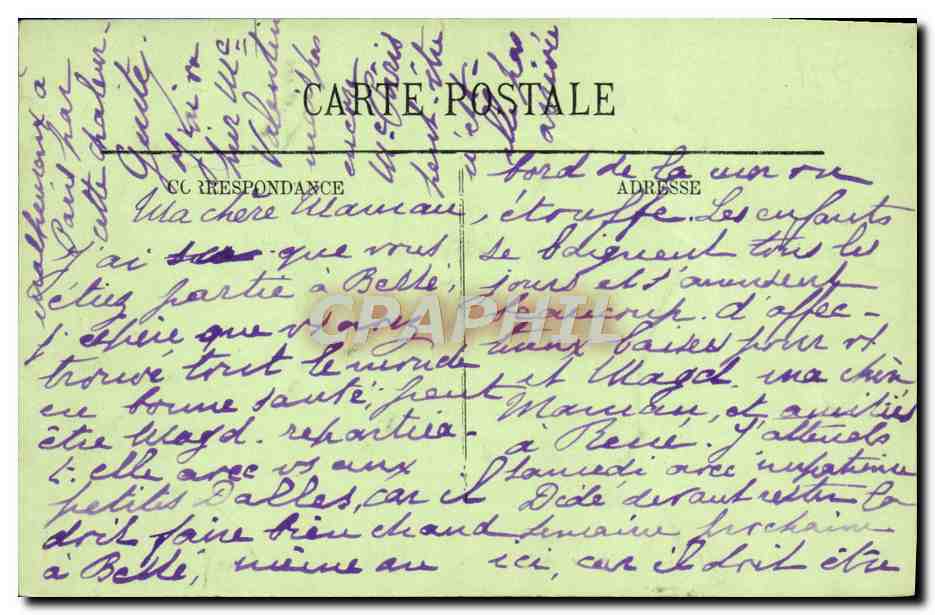 CPA Trouville Vue generale  — Verso