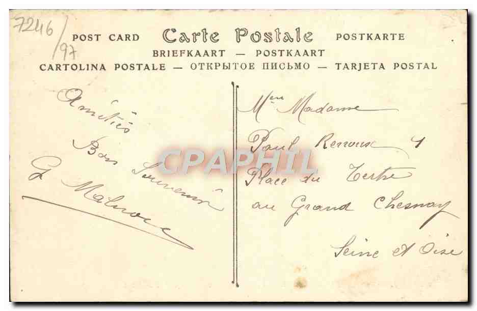 CPA Trouville Vue generale des Villas  — Rückseite
