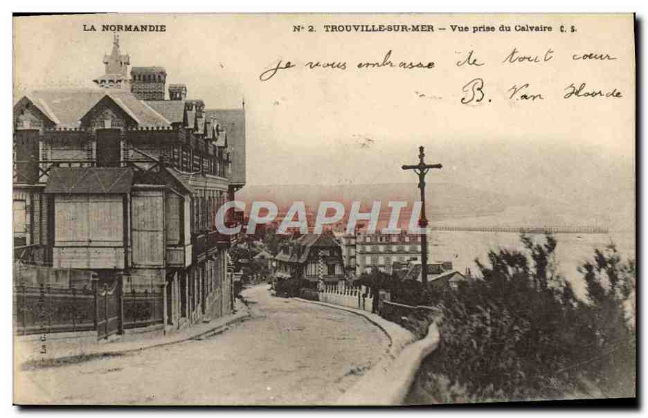 CPA Trouville sur Mer Vue prise du Calvaire 