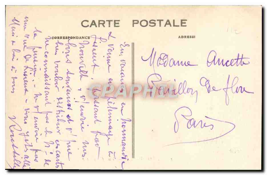 CPA Trouville Vue generale  — Verso