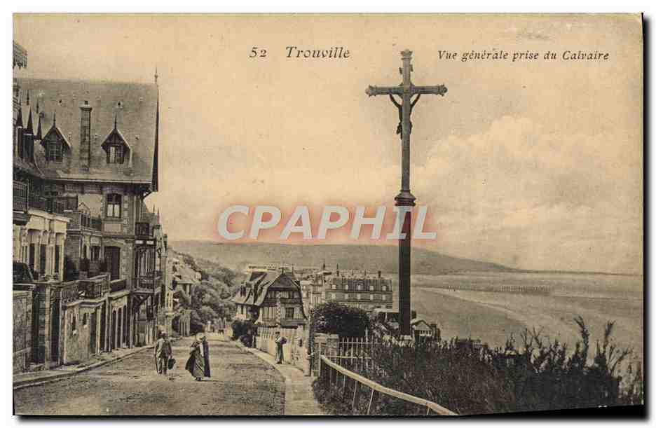 CPA Trouville Vue generale prise du Calvaire 