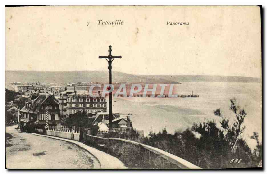 CPA Trouville Panorama 
