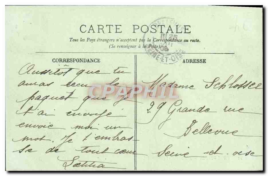 CPA Trouville L'Hotel de Ville  — Rückseite