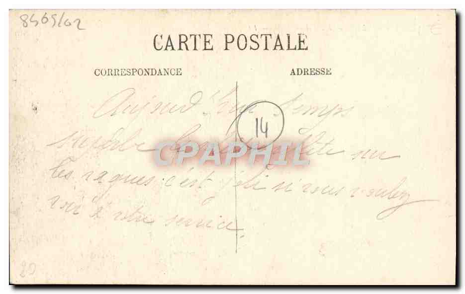 CPA Trouville L'Hotel de Ville  — Rückseite