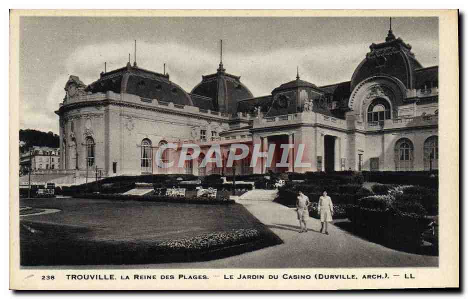 CPA Trouville La Reine des Plages Le Jardin du Casino 