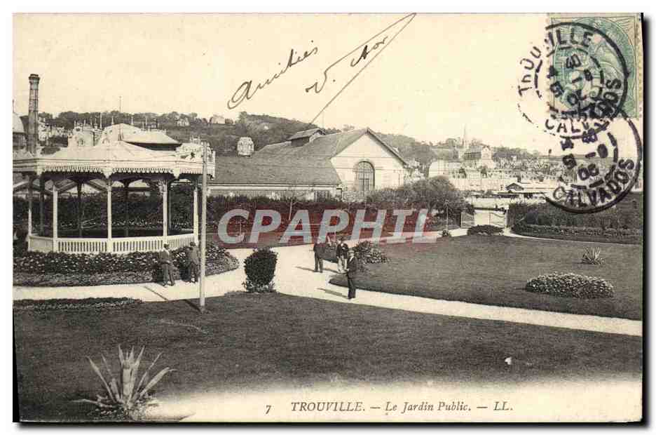 CPA Trouville Le Jardin Public 