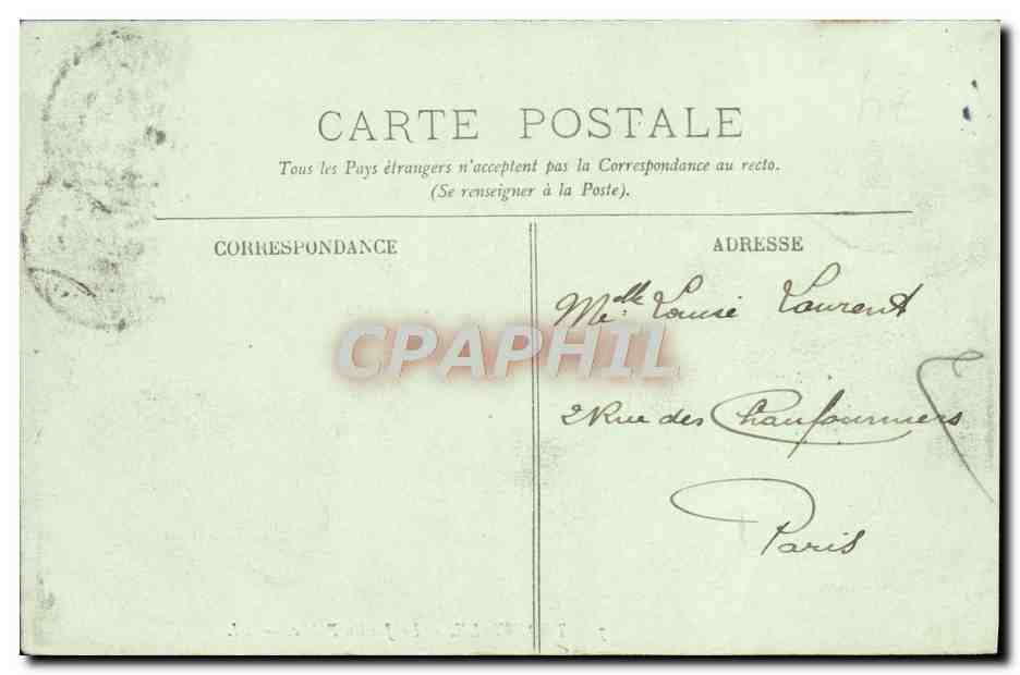 CPA Trouville Le Jardin Public  — Rückseite