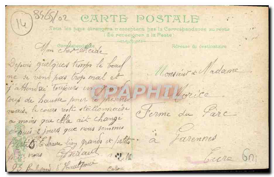 CPA Trouville La Jetee — Rückseite