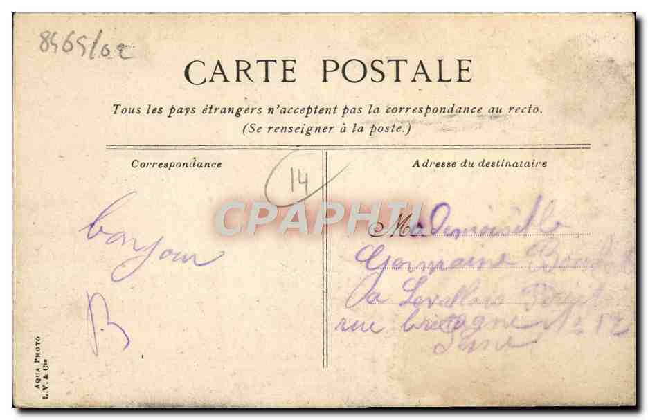 CPA Trouville La Jetee — Verso
