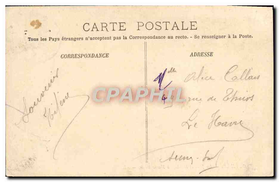CPA Trouville La Jetee et la Plage a Maree Basse — Verso