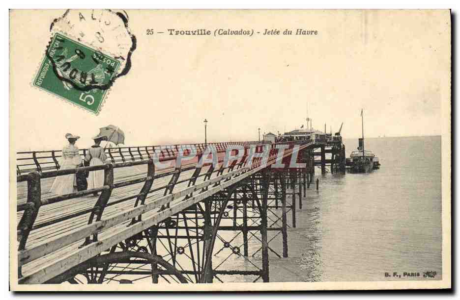 CPA Trouville Jetee du Havre 