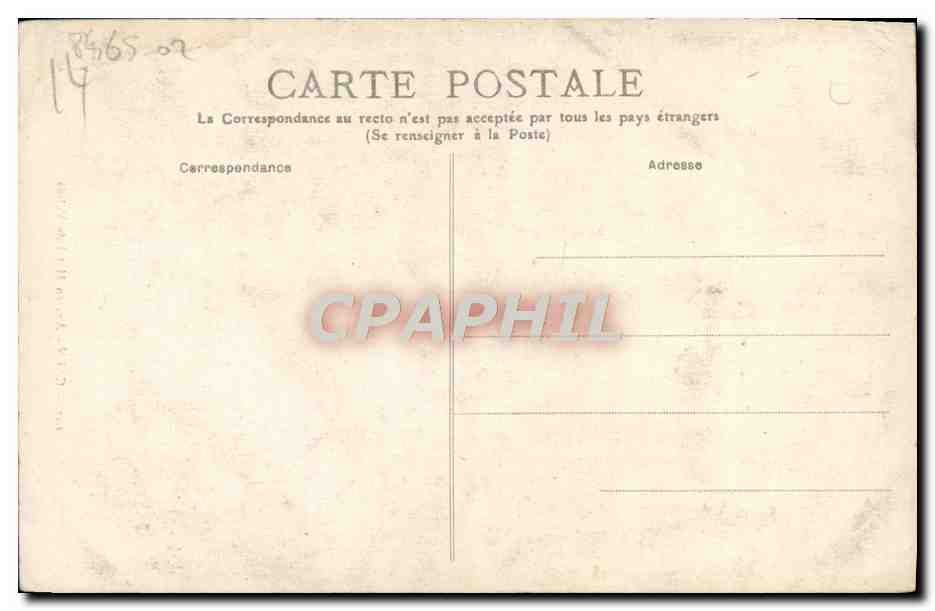 CAEN — Ancien Hôtel de Valois — éditeur P.R.R. n°107 — Rückseite