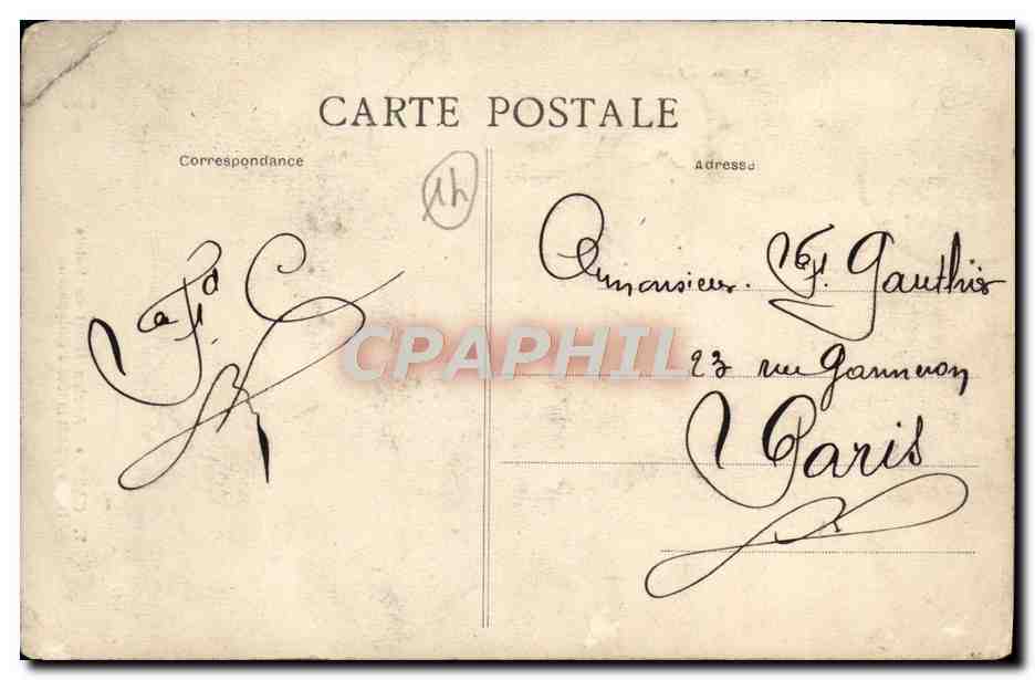 CPA Caen ancien hotel de valois Judith tenant la tete d'Holopherne — Verso
