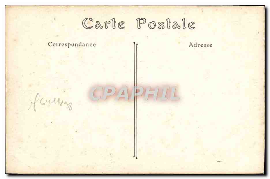 CPA Caen ancien hotel de valois — Verso