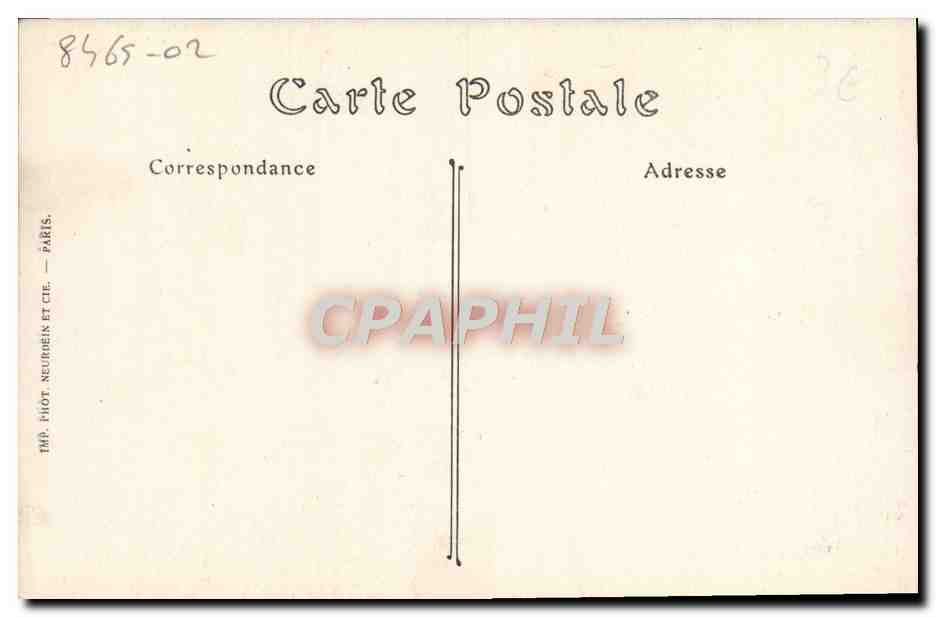 CPA Caen ancien hotel de valois — Verso