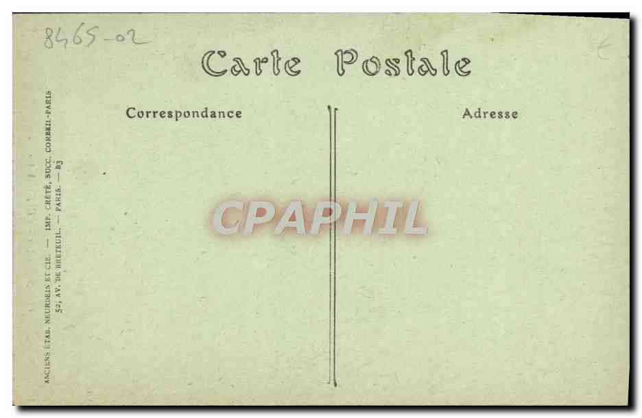 CPA Caen ancien hotel de valois — Verso