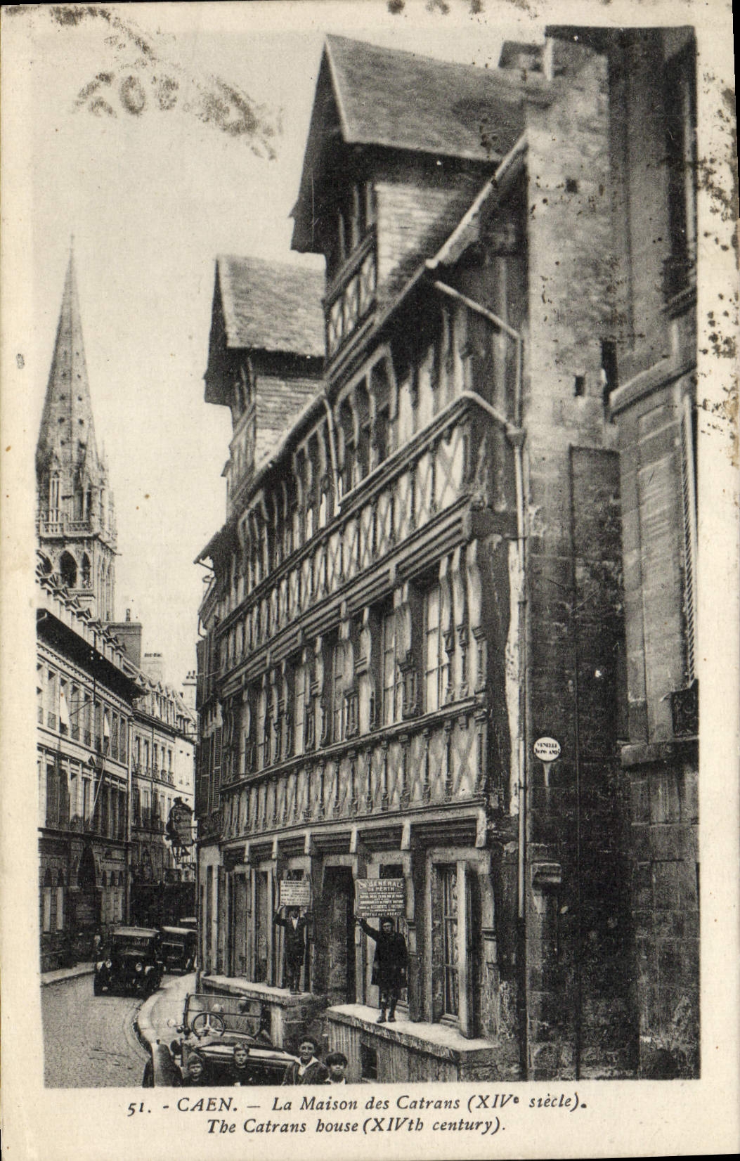 Caen — La Maison des Catrans (XIVe siècle)