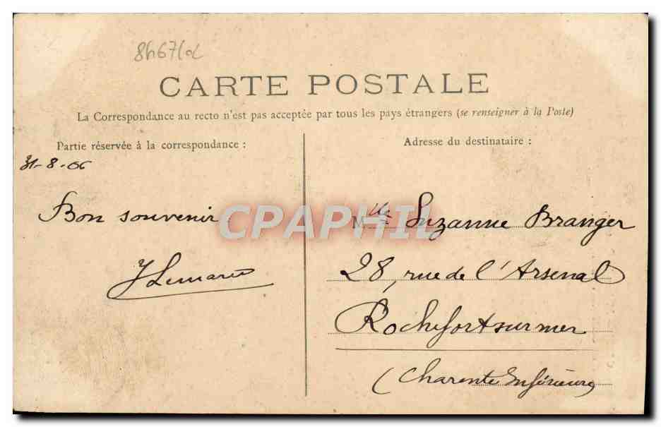 CAEN — Maison des Quatrans, Rue de Geôle (XIVe siècle) — L. D. — Verso