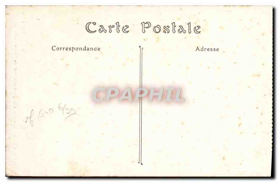 CPA Caen Maison des quatrans rue de geole — Verso