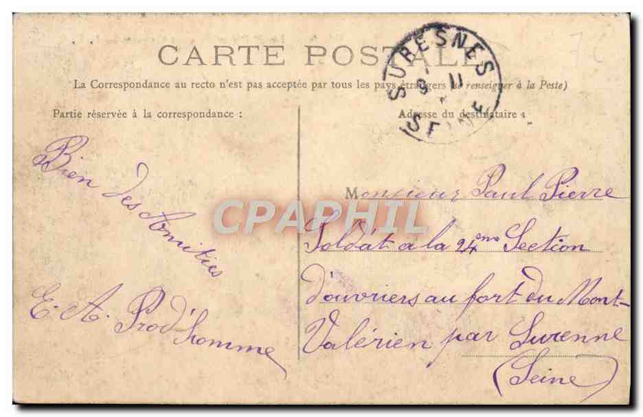 CPA Caen Les halles et marches couverts — Rückseite