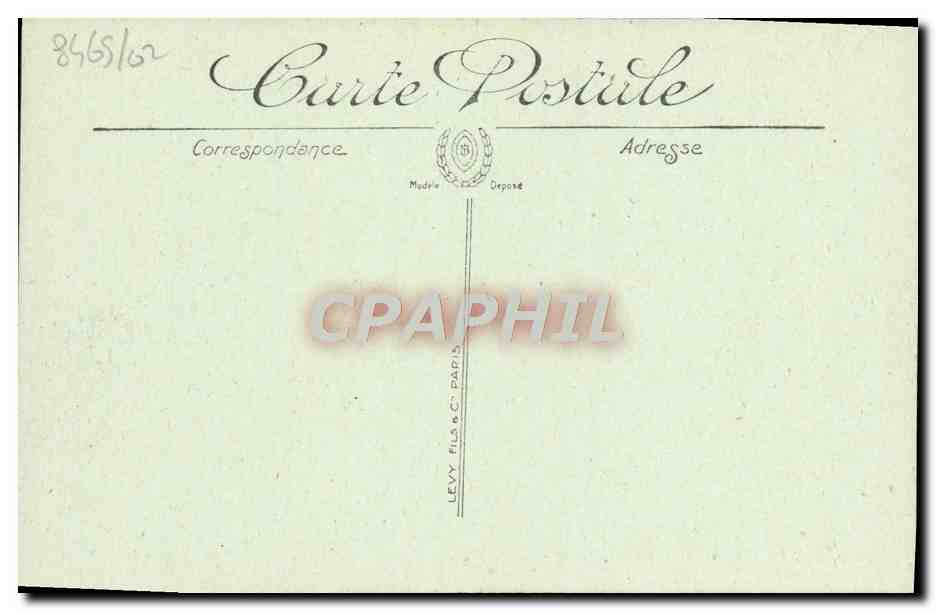CPA Trouville les jetees a l'heure de la maree Bateau — Rückseite